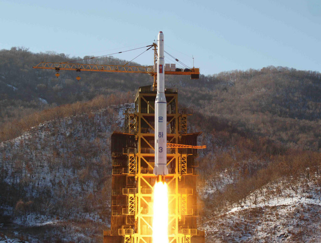 North Korea s Unha-3 rocket lifts off from the Sohae launching station in Tongchang-ri, North Korea, on December 12, 2012