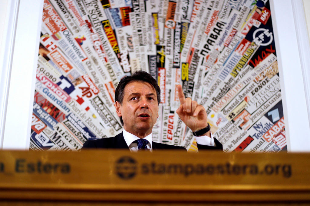 il premier italiano Giuseppe conte