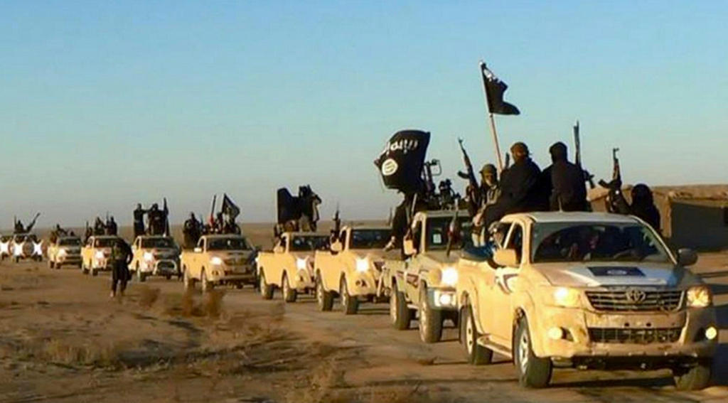 Convoy del Estado Islámico: media docena de vehículos con militantes