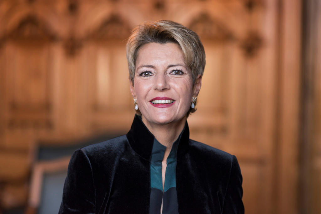 Porträt-Aufnahme von der neuen Bundesrätin Karin Keller-Sutter.