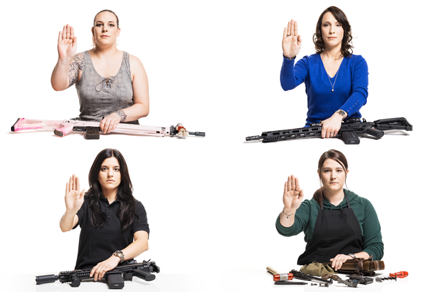 четыре женщины с винтовками