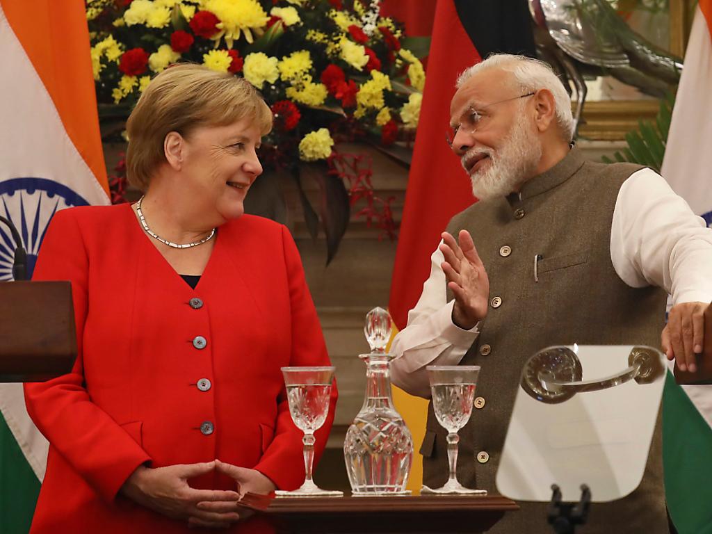 India: Merkel e Modi siglano accordi per 'Nuova India' - SWI swissinfo.ch