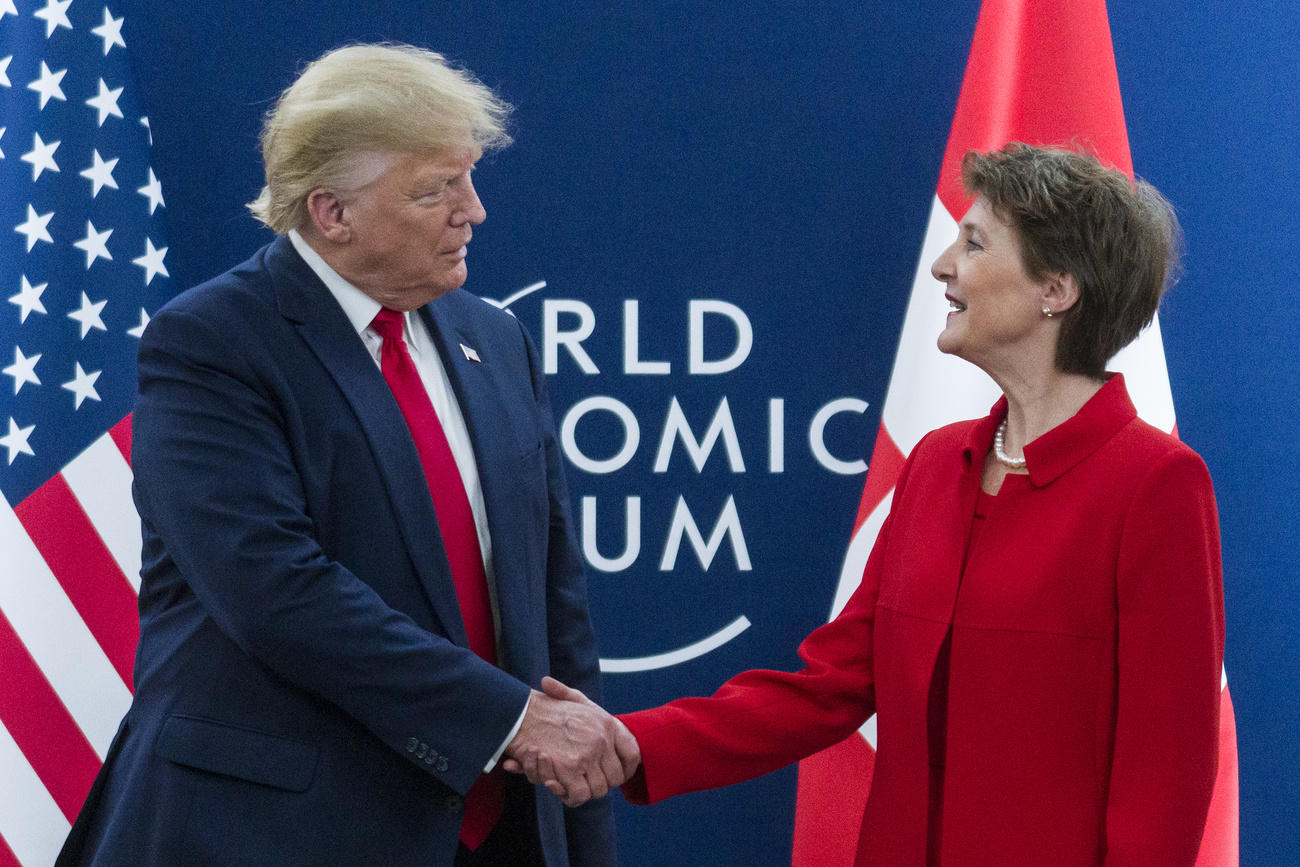 Trump and Sommaruga in Davos