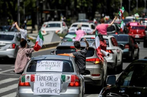 Caravana de autos para protestar contra L pez Obrador en Ciudad de