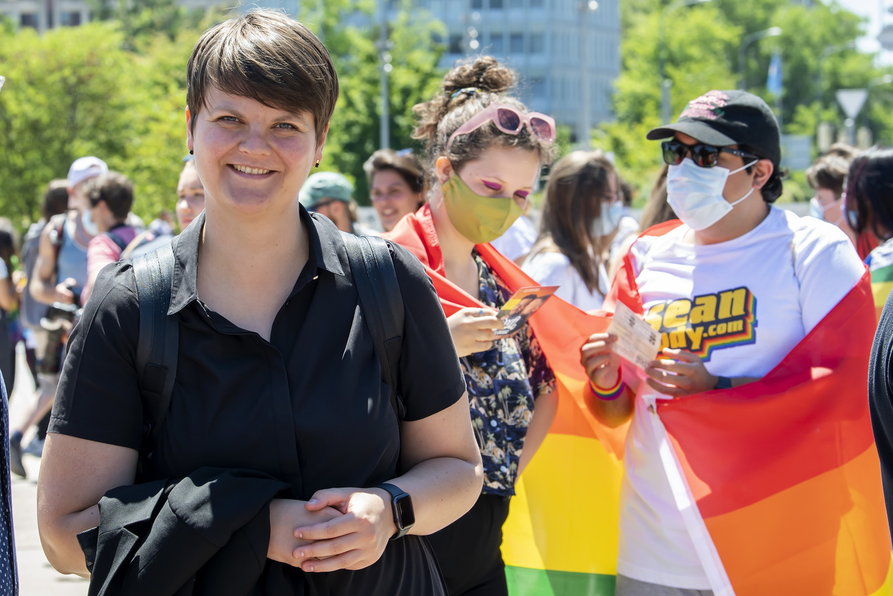 “同性婚姻合法化”宣传战的领导者Olga Baranova期待瑞士在同性恋的平权道路上迈出重要一步