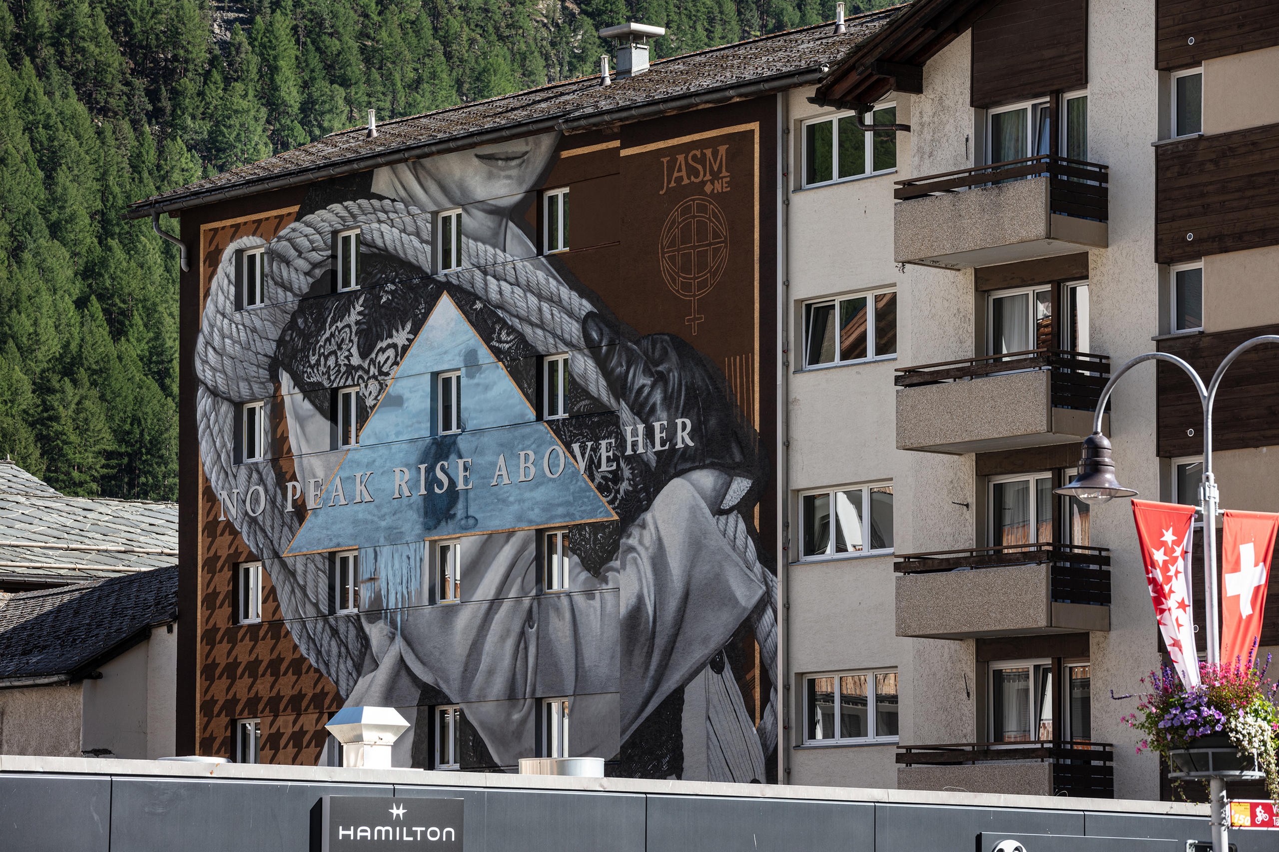 Mural in Zermatt