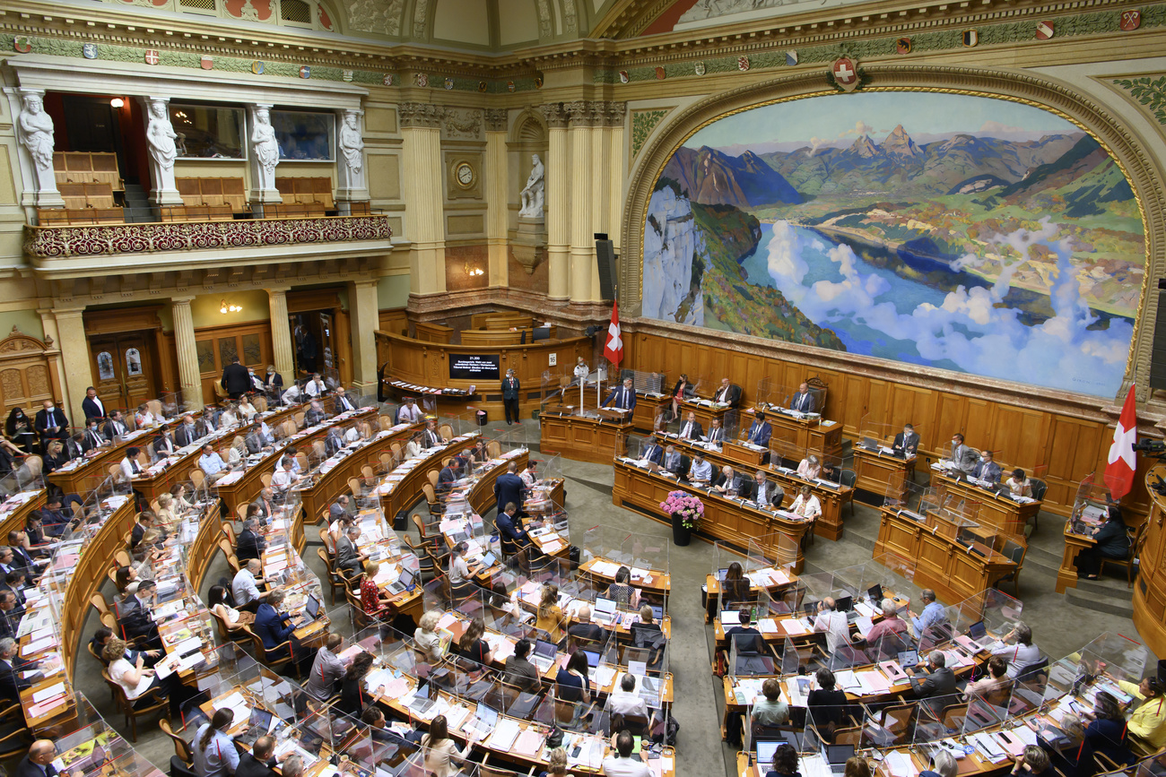 L aula del Consiglio nazionale.