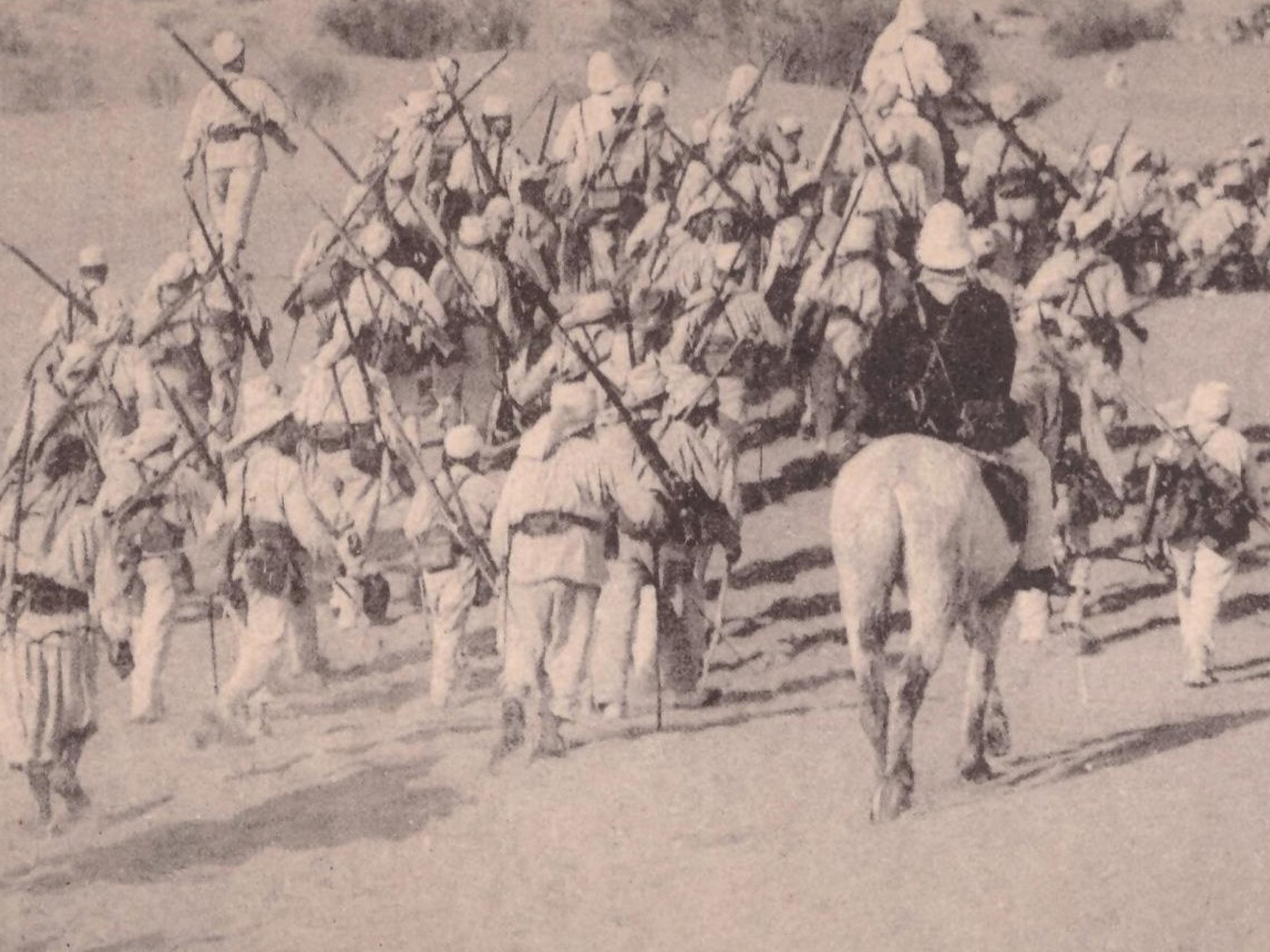 Tropa de legionarios en 1905