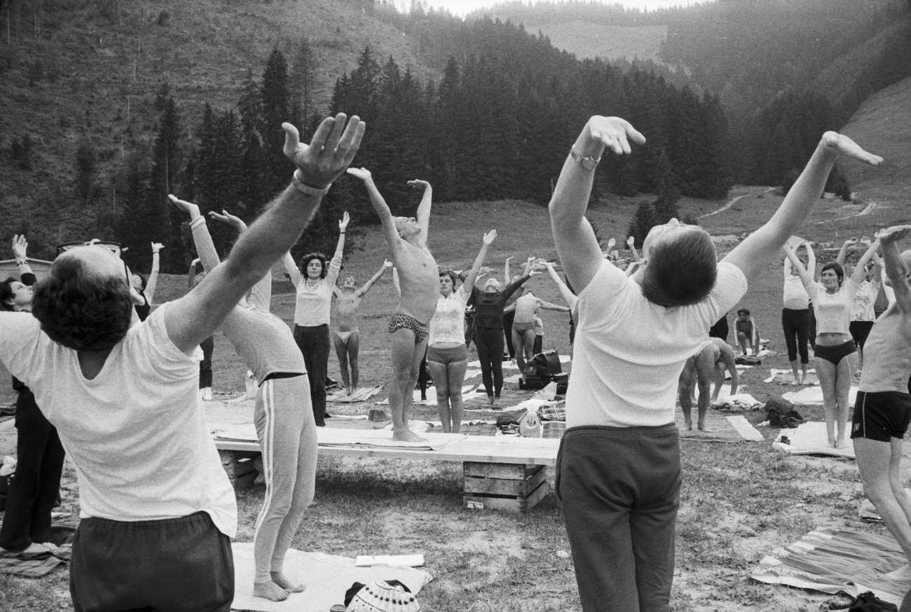 1971年，弗里堡州Moléson舉行的國際瑜伽週活動