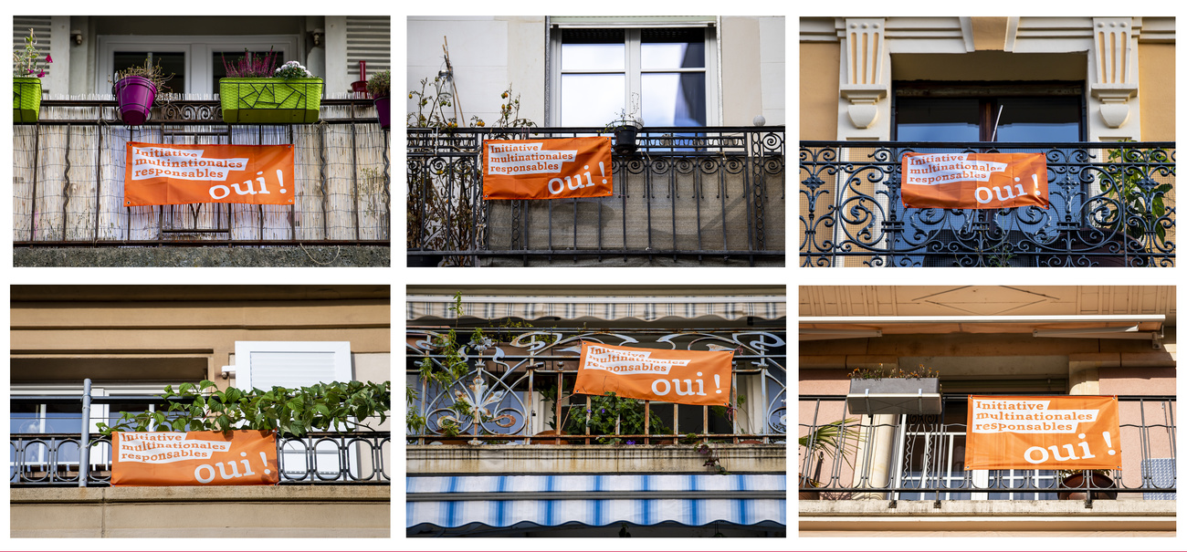 لافتات برتقالية على الشرفات تروّج لمبادرة شعبية