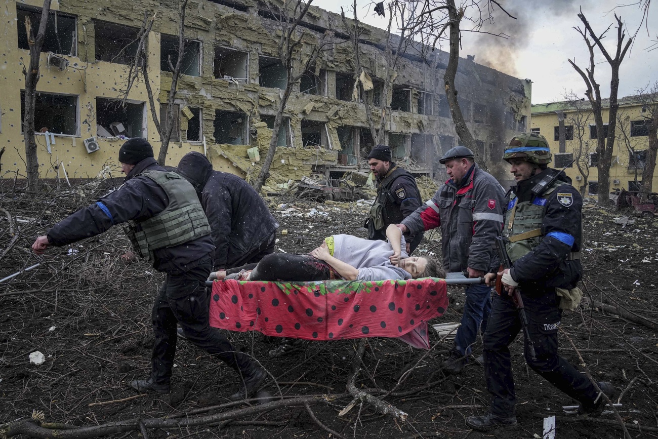 Mariupol hospital bombing.