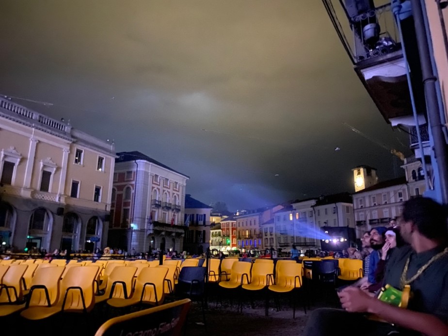 Locarno’s Piazza Grande during the 35mm screening of Imitation of Life (1959)