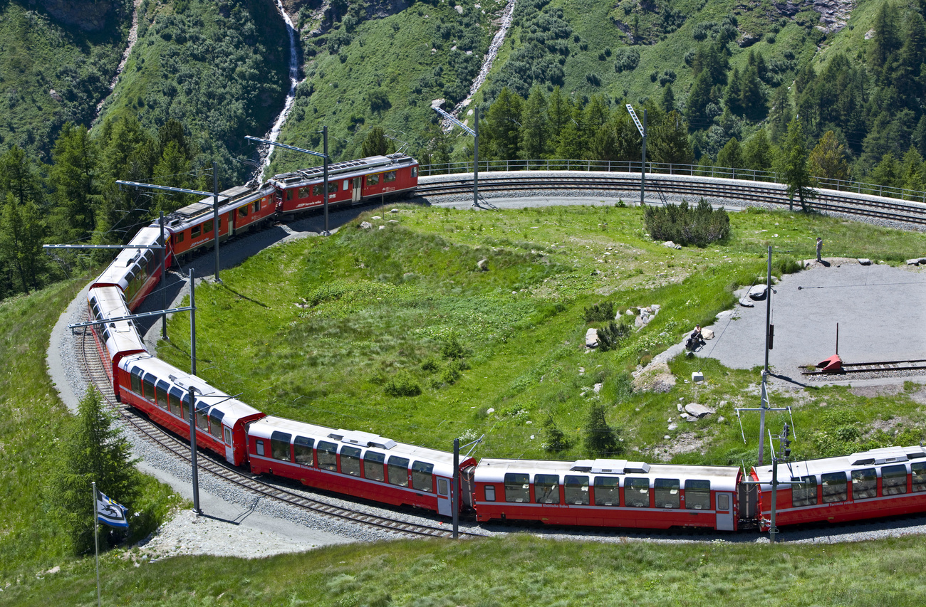 railway in spiral