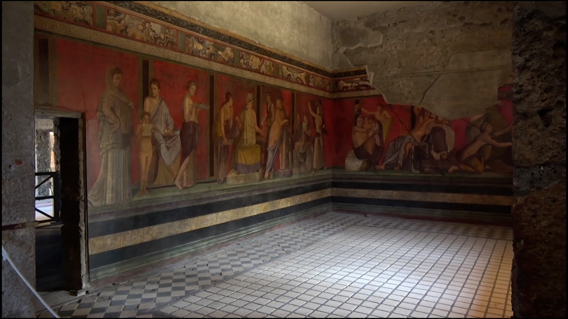 Fresko aus der Römerzeit
