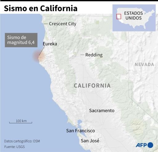 Nos EUA, terremoto de magnitude 6,4 abala o norte da Califórnia