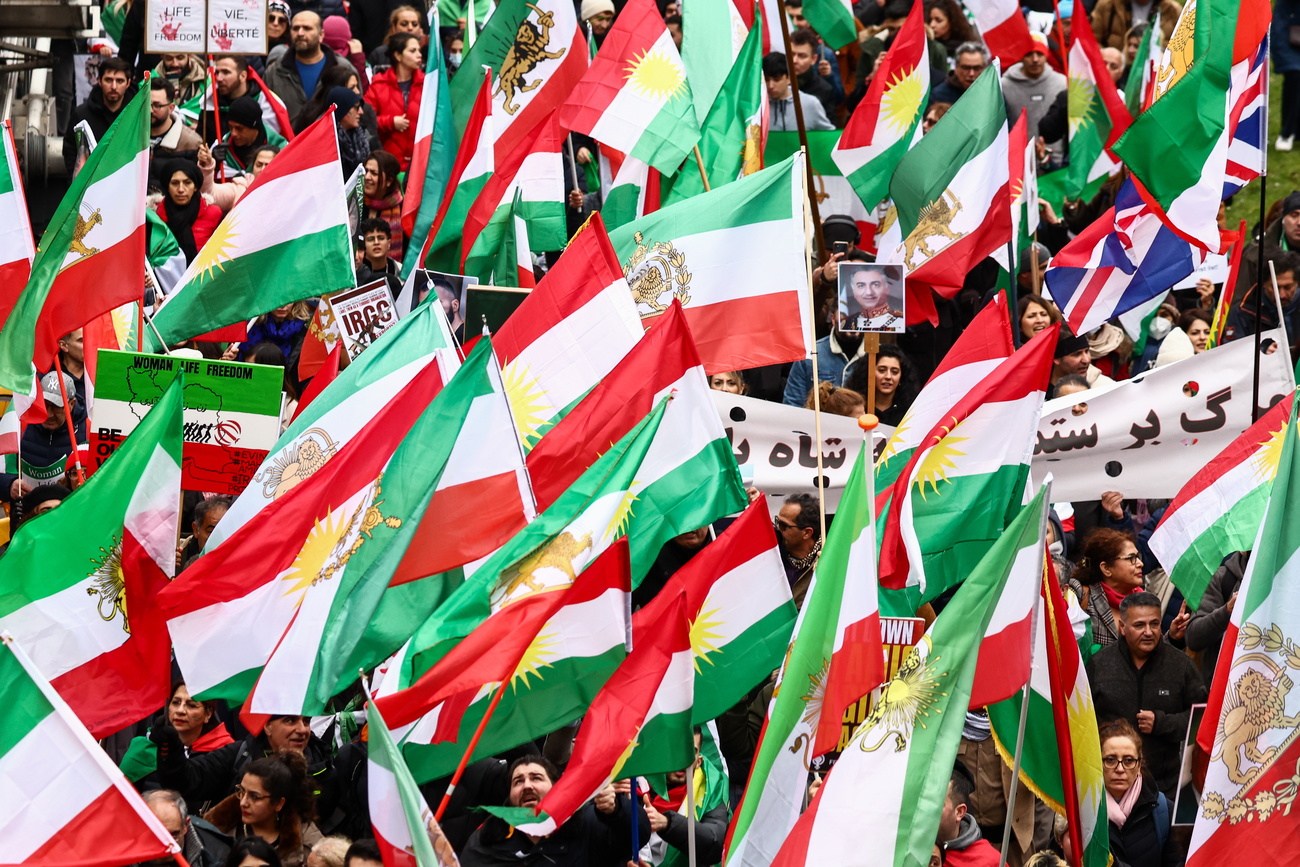 iran flags