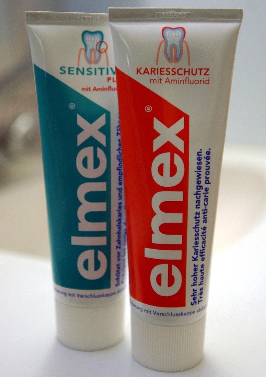 elmex toothpaste tubes