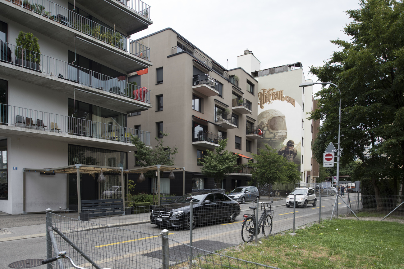 Nouveaux bâtiments à la Neufrankengasse, dans le Kreis 4 de Zurich. 