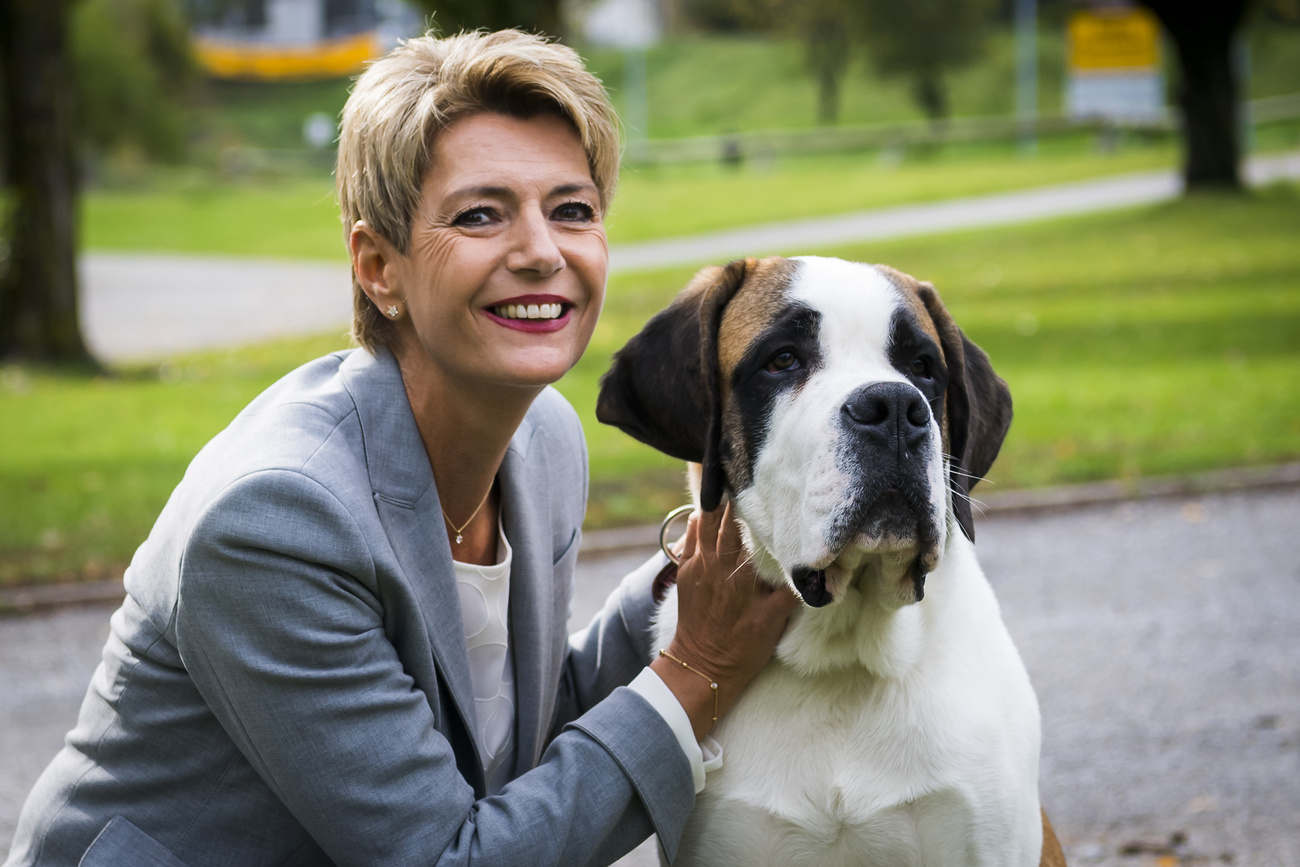 karen keller sutter and a dog