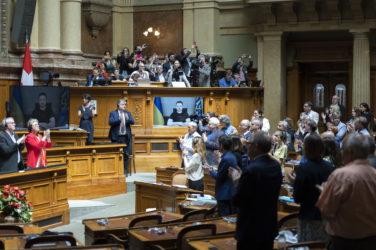 Zelensky’s Swiss parliament video address Switzerland