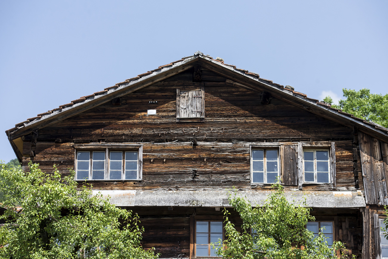 700-year-old wooden house in canton Schwyz