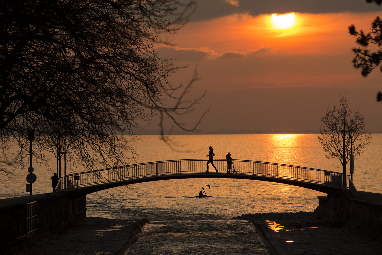 Vevey al tramonto.