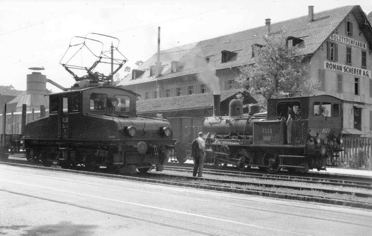 The marshalling yard in Kupferhammer, Kriens.