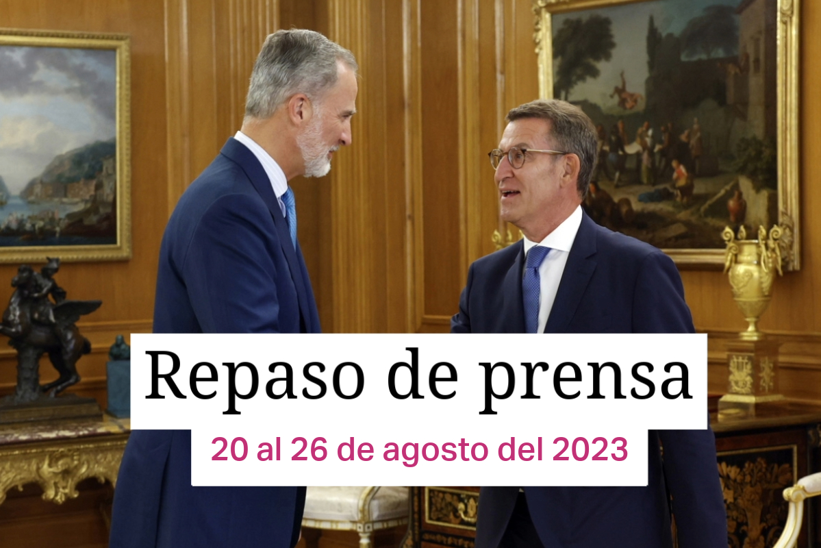 El rey Felipe VI saluda con la mano a Feijóo (PP)