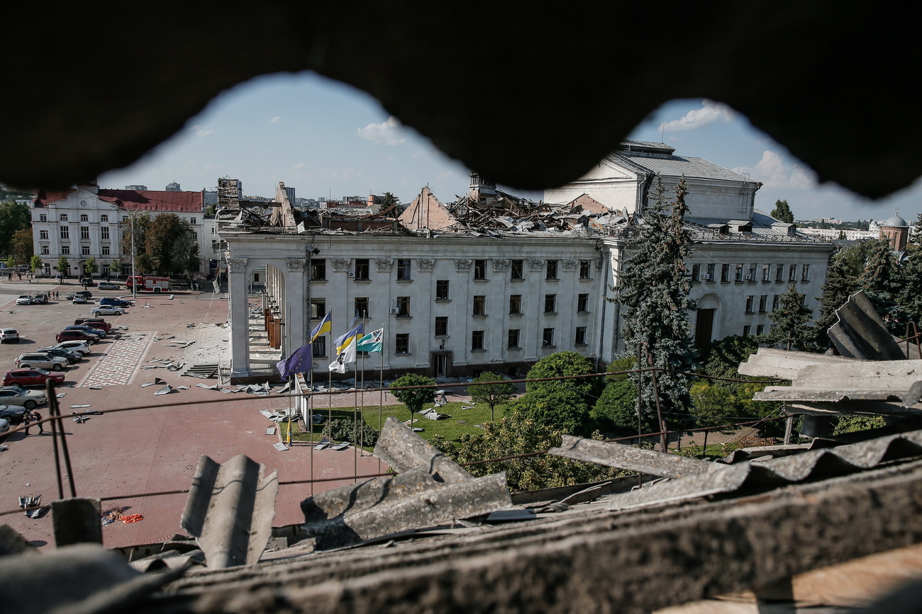 edificio bombardato