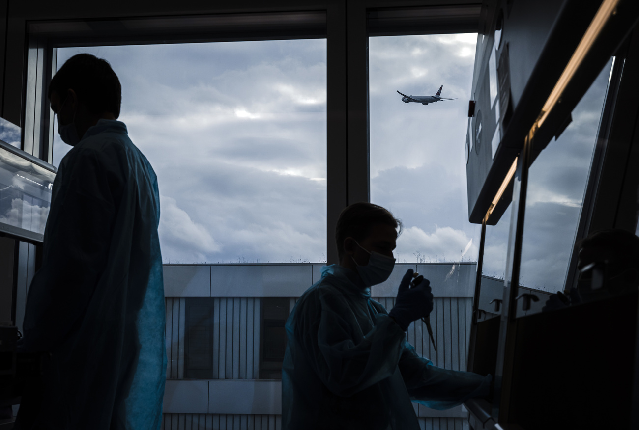 Air traffic control at Zurich airport