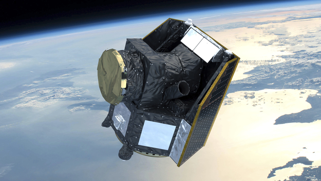 space telescope above earth