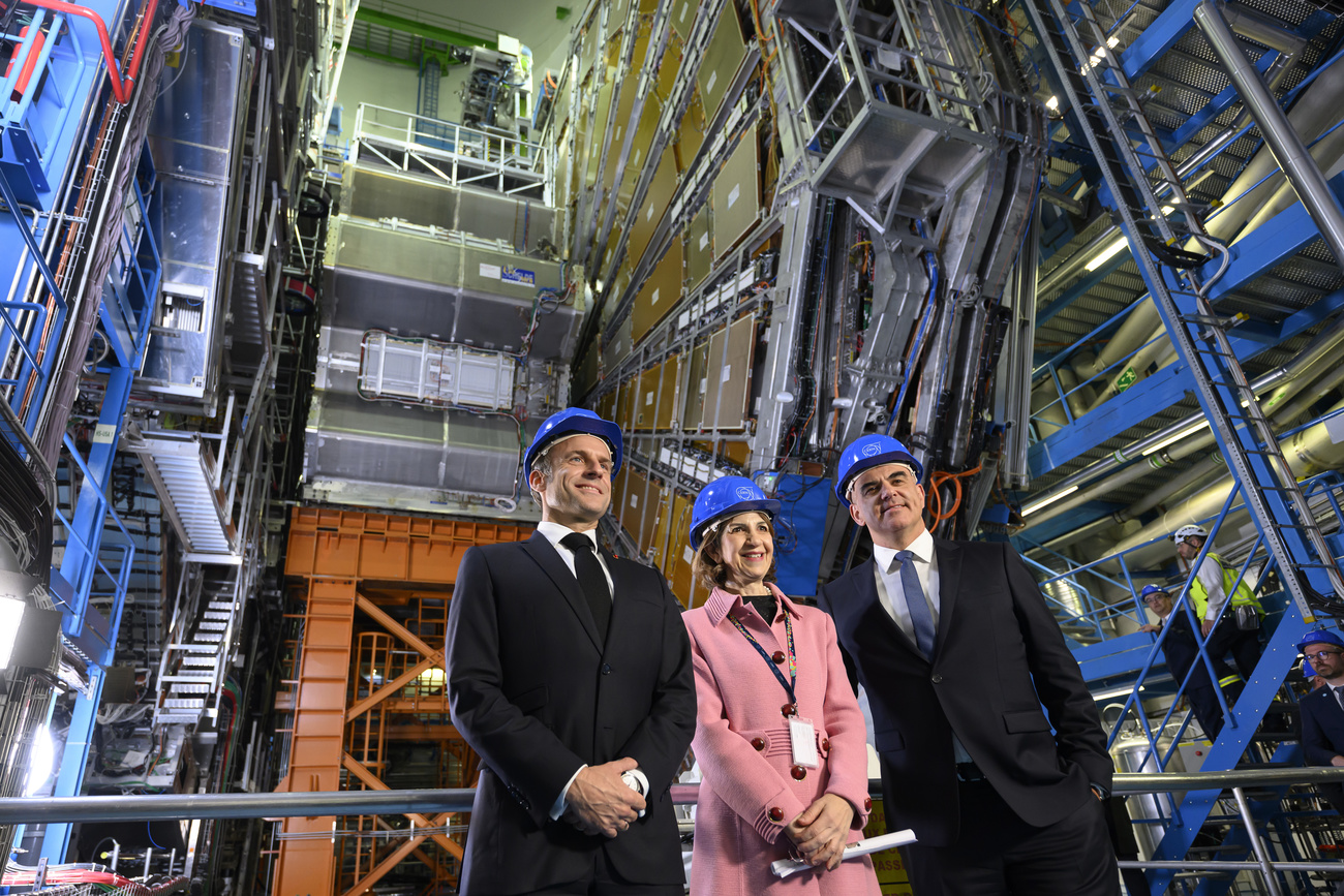 Macron at CERN