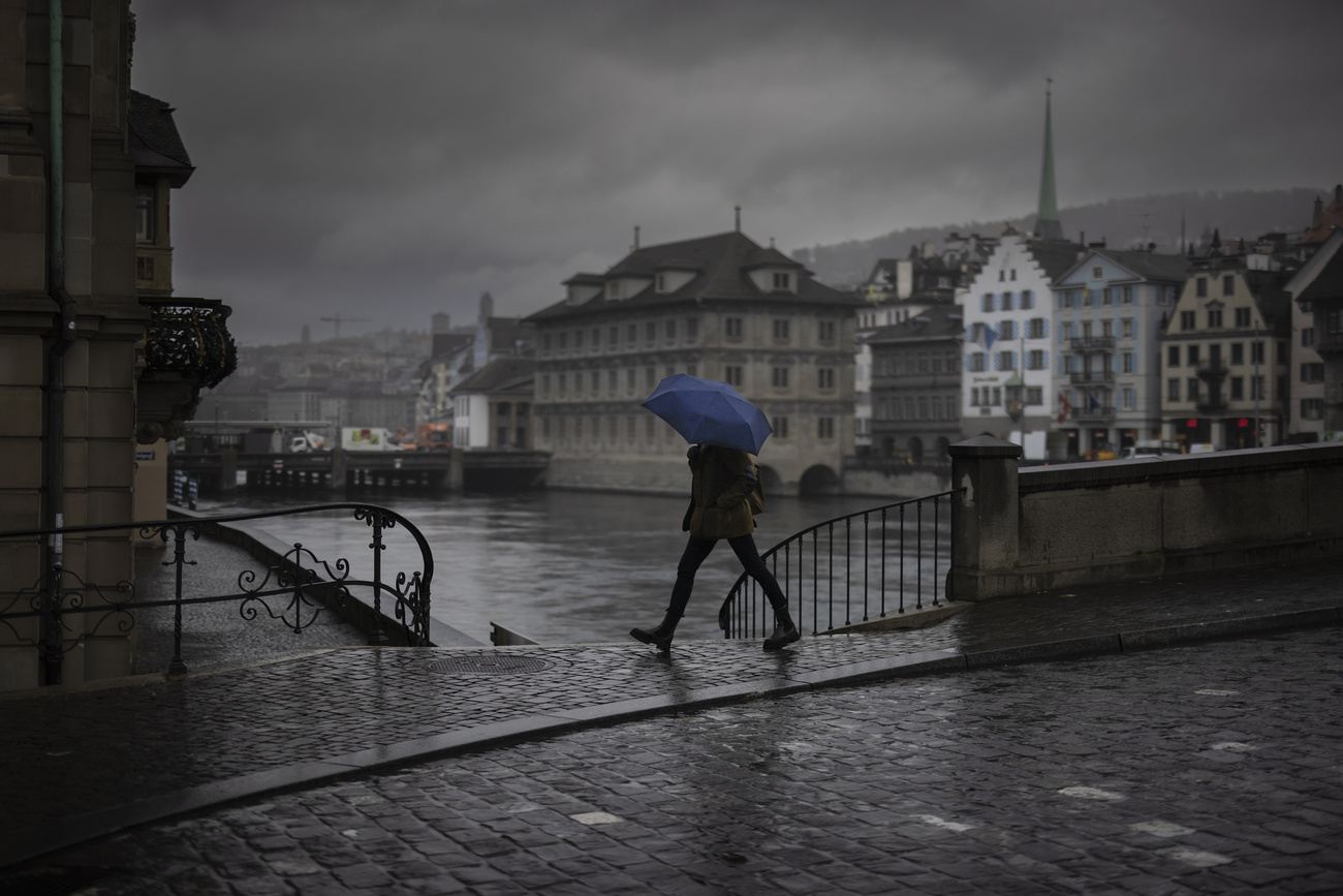 Rainy day in Switzerland