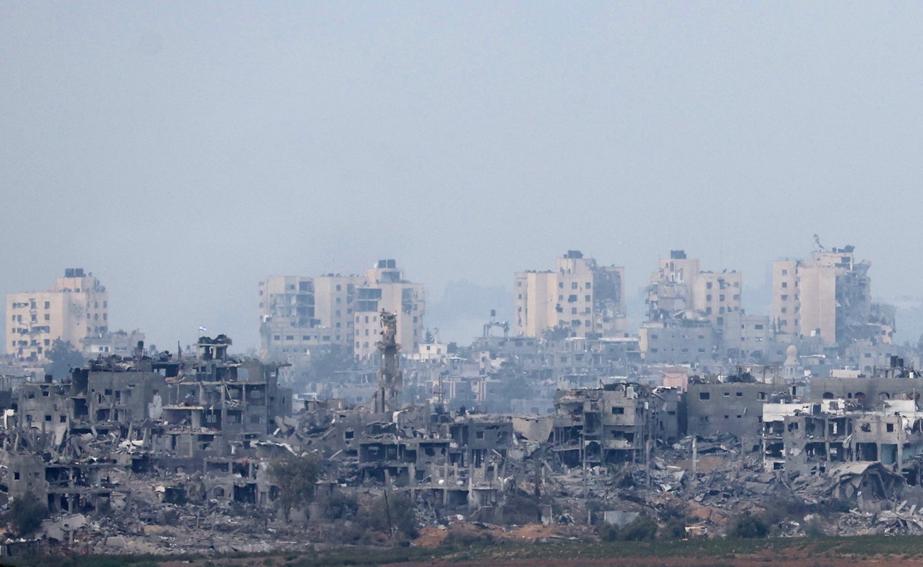 Edificios de Gaza destruidos