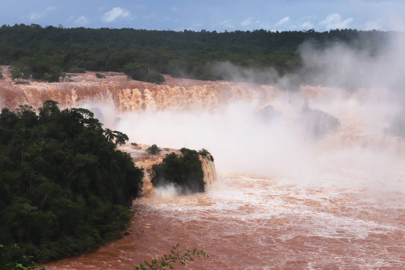 La cascata di Iguazu.