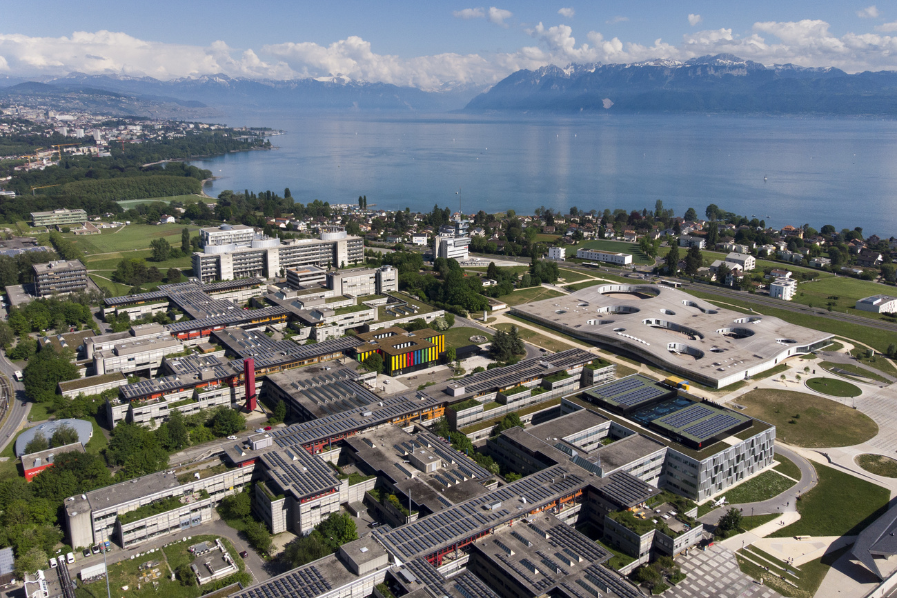 Aerial view of EPFL in Lausanne.