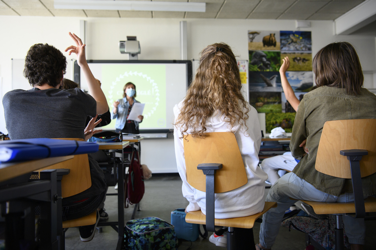 Swiss classroom.