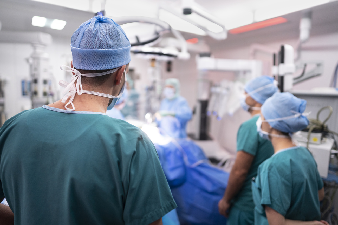 Swiss doctors in hospital.