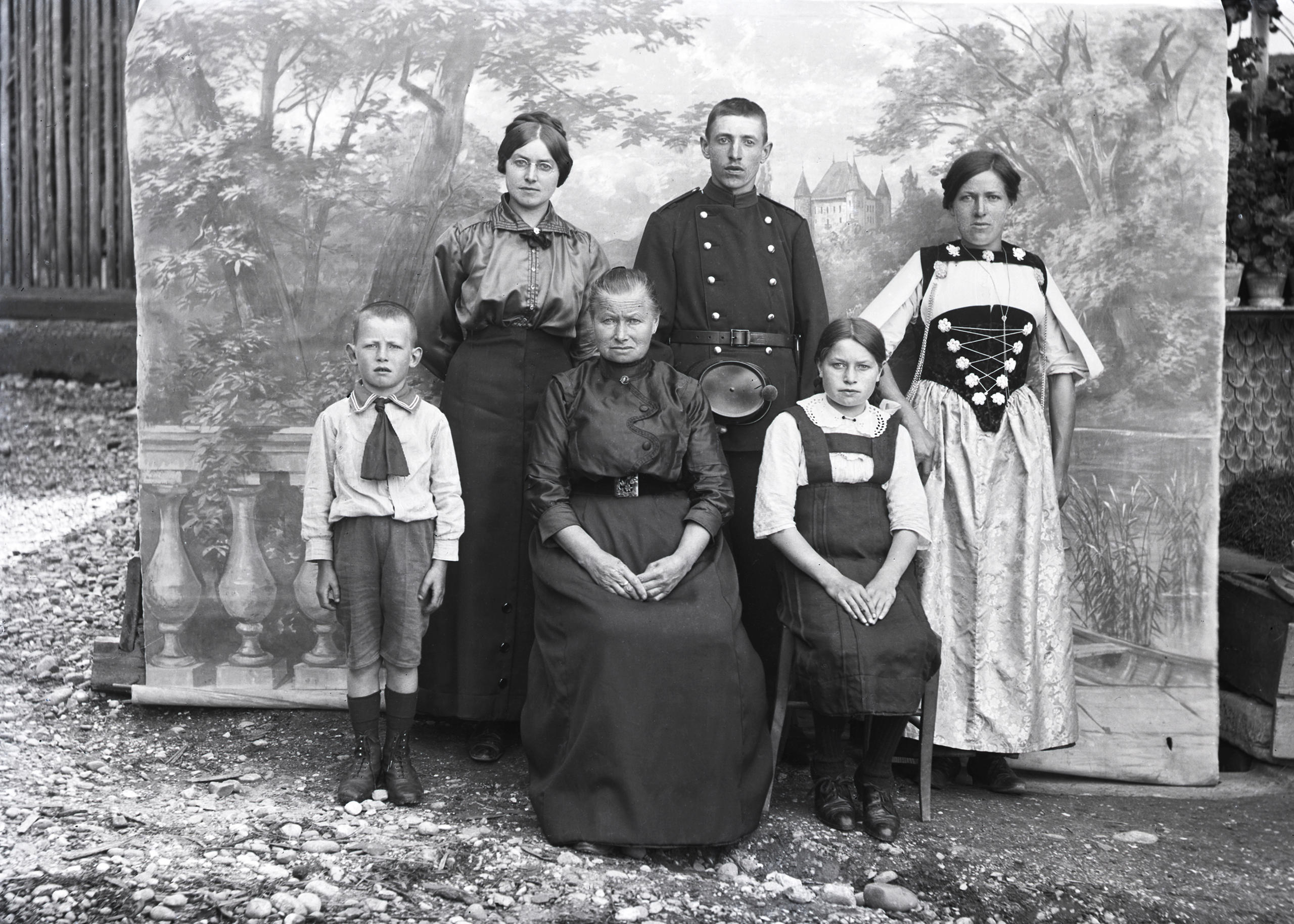photo de famille des années 1920