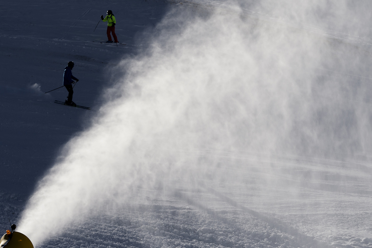 snow cannon in Switzerland