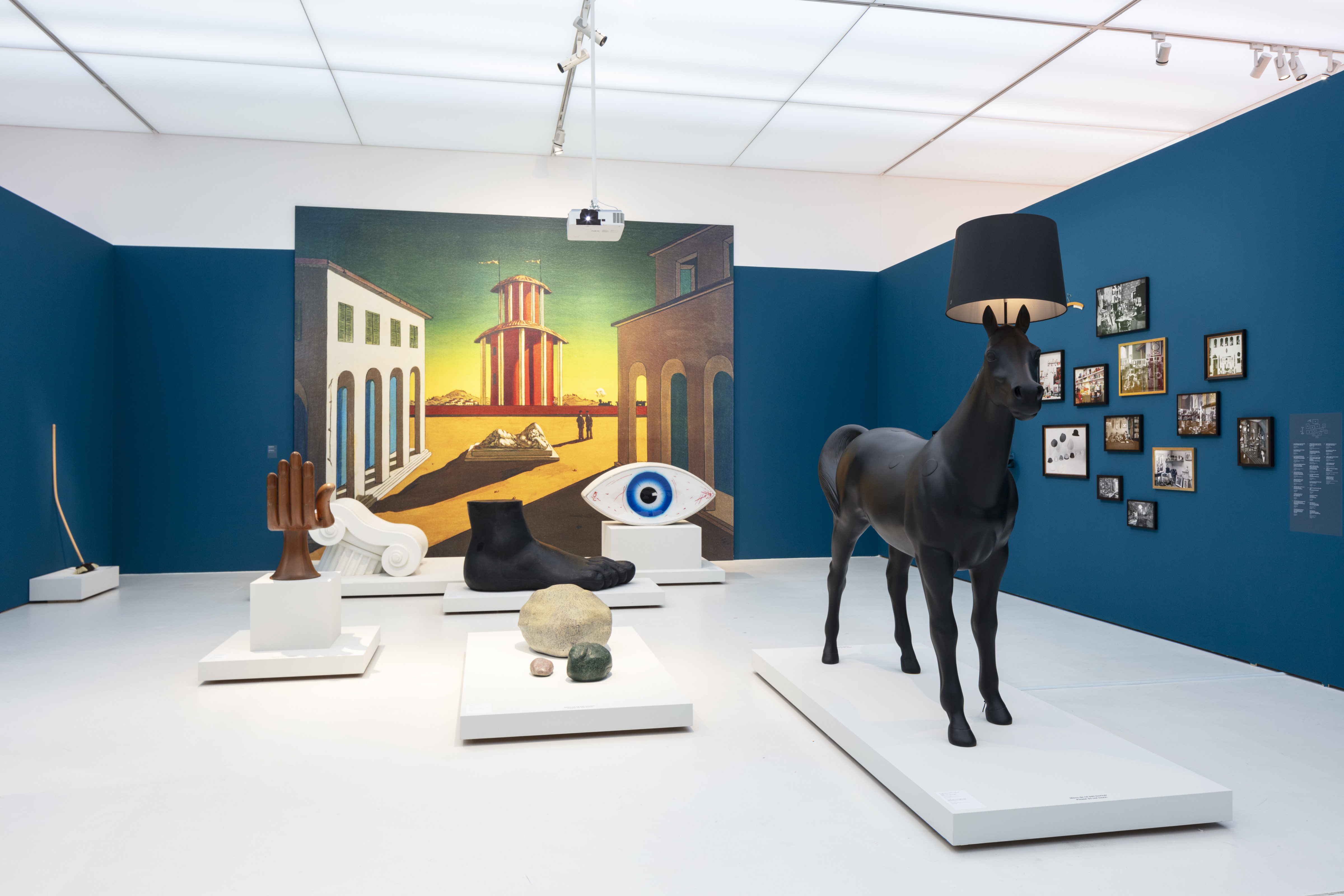 View of the exhibition "Surrealism. The Great Game", at the Lausanne Museum of Fine Arts (MCBA)