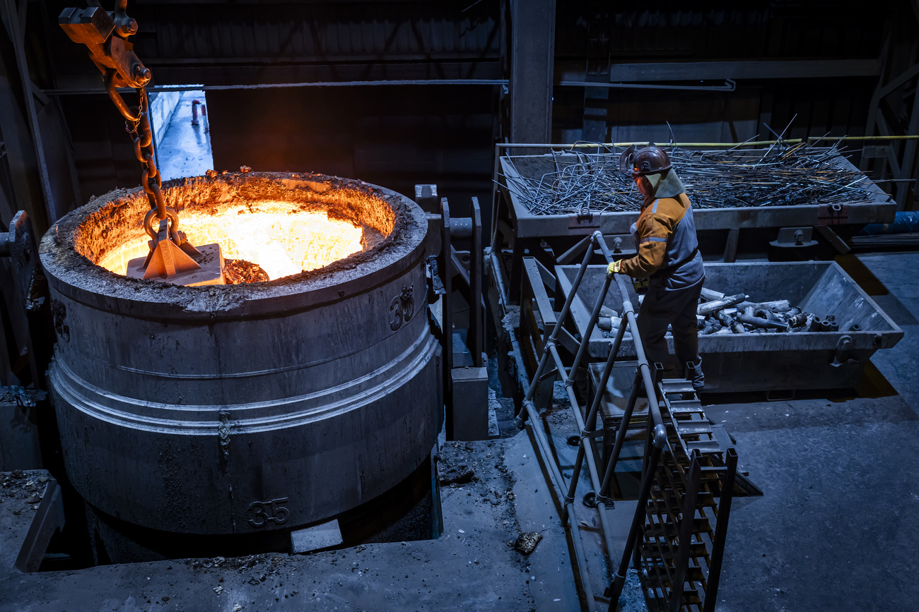 Lavorazione dell'acciaio.