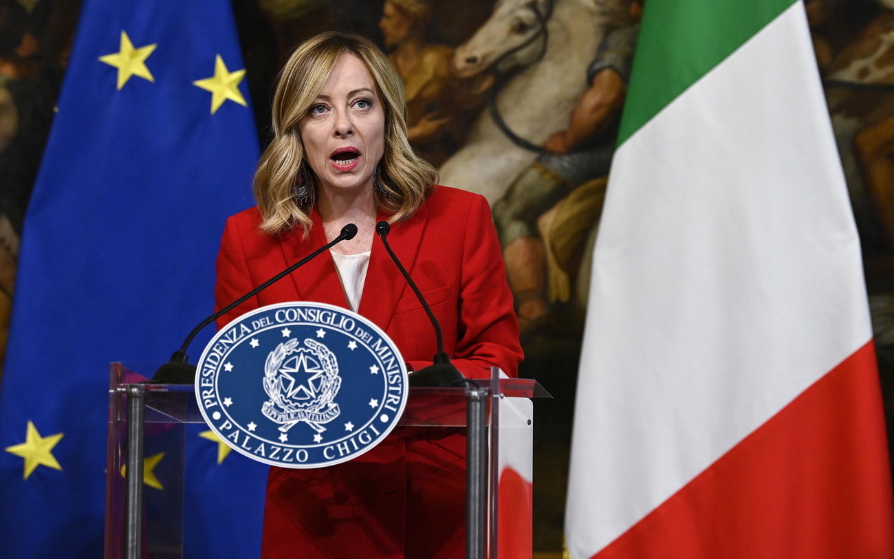 La premier italiana Giorgia Meloni.