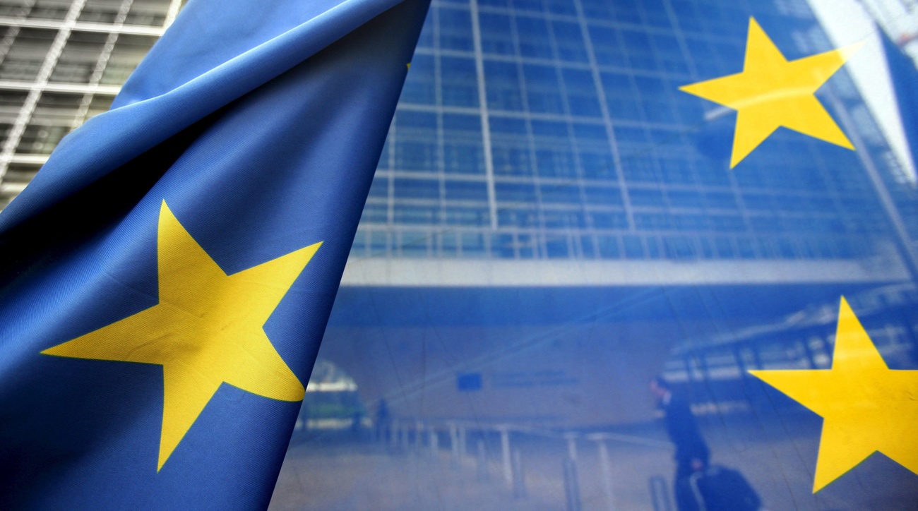 dettaglio di bandiera dell'UE