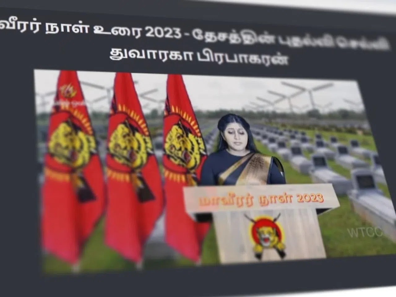 A screenshot from the controversial video that has been causing a stir in the Tamil community.