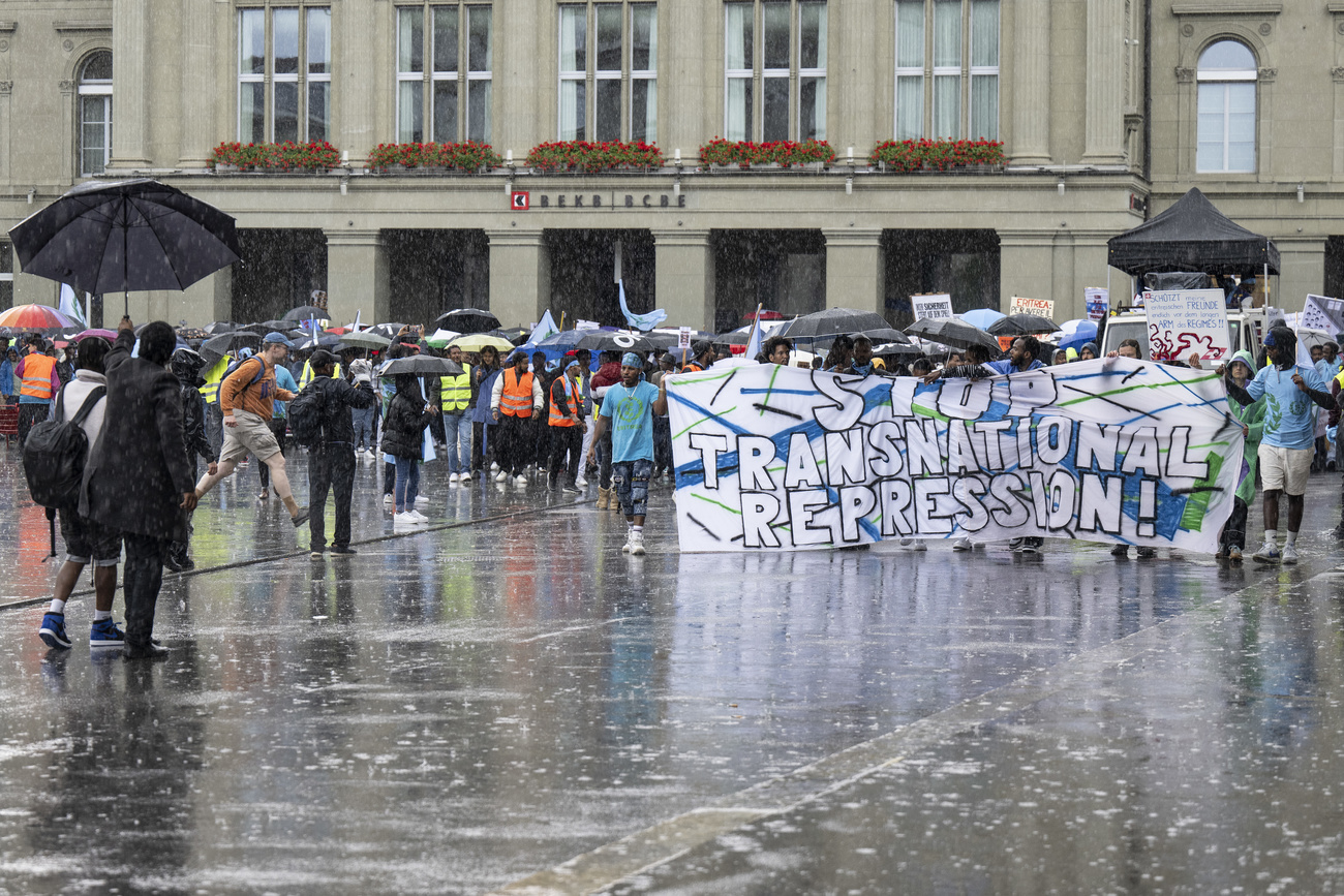 Eritreans demonstrate in Bern against repression and racism