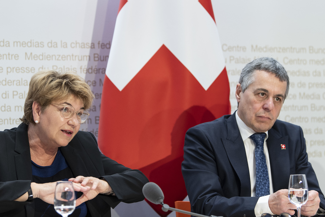 Президент Швейцарии Виола Амхерд и министр иностранных дел Швейцарии Иньяцио Кассис проинформировали о состоянии дел в рамках подготовки саммита по Украине на Бюргенштоке.