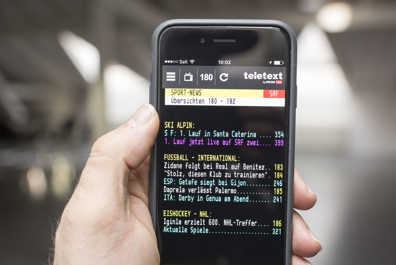 handy zeigt teletext app an
