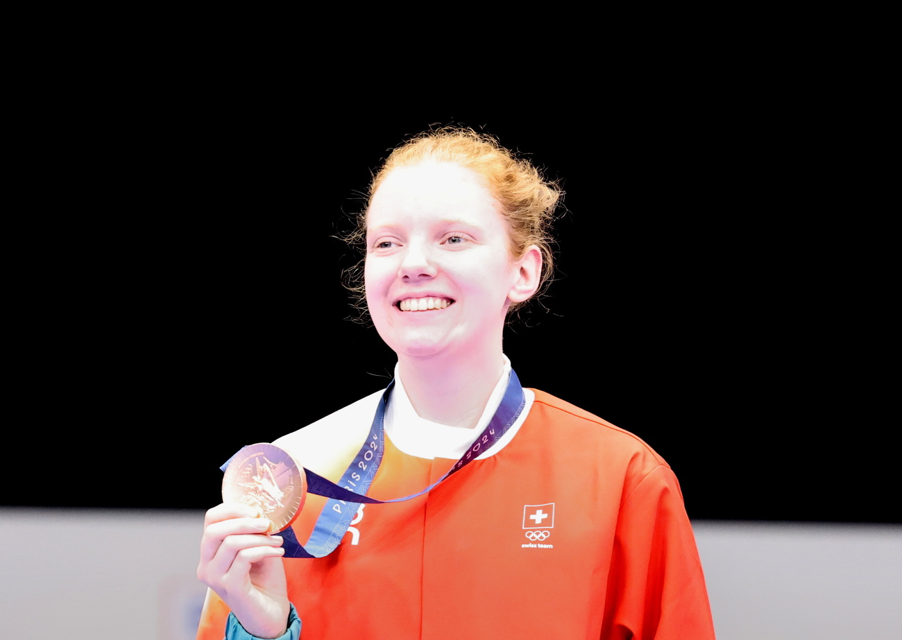 Swiss air rifle Olympic bronze medalist Audrey Gogniat
