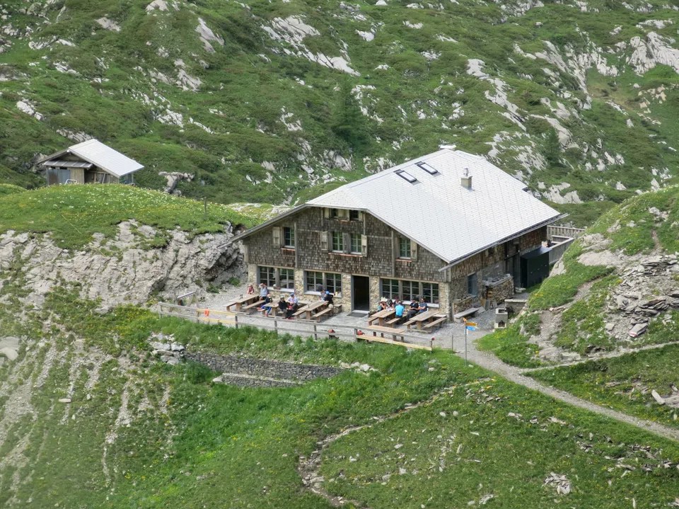 The Geltenhütte is located at around 2000 metres above sea level and requires a supply flight every fortnight or so.